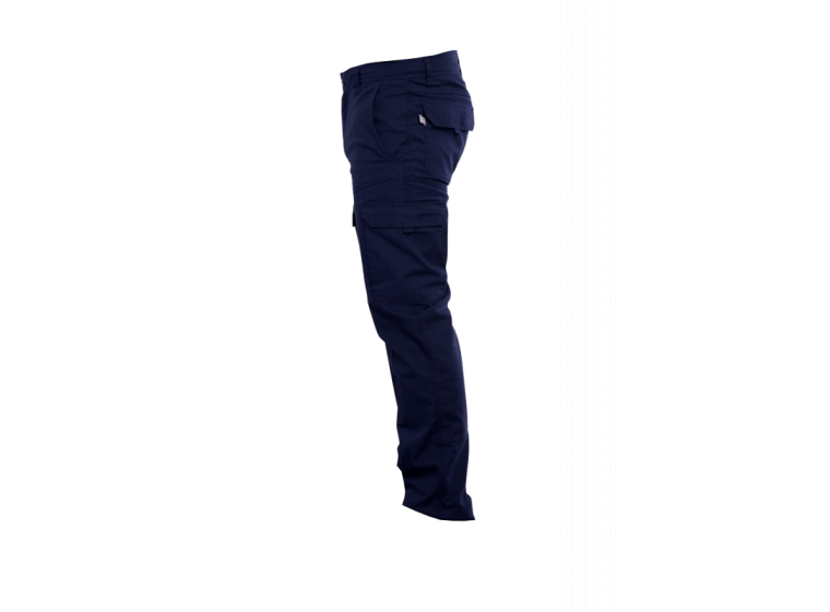 Pantalon sans poches genouillères LUIS Marine 2