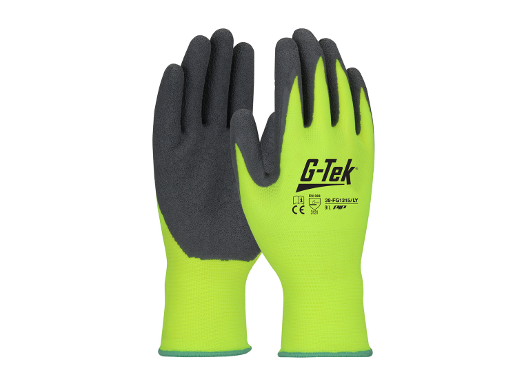 Gants tricotés nylon enduction latex 1