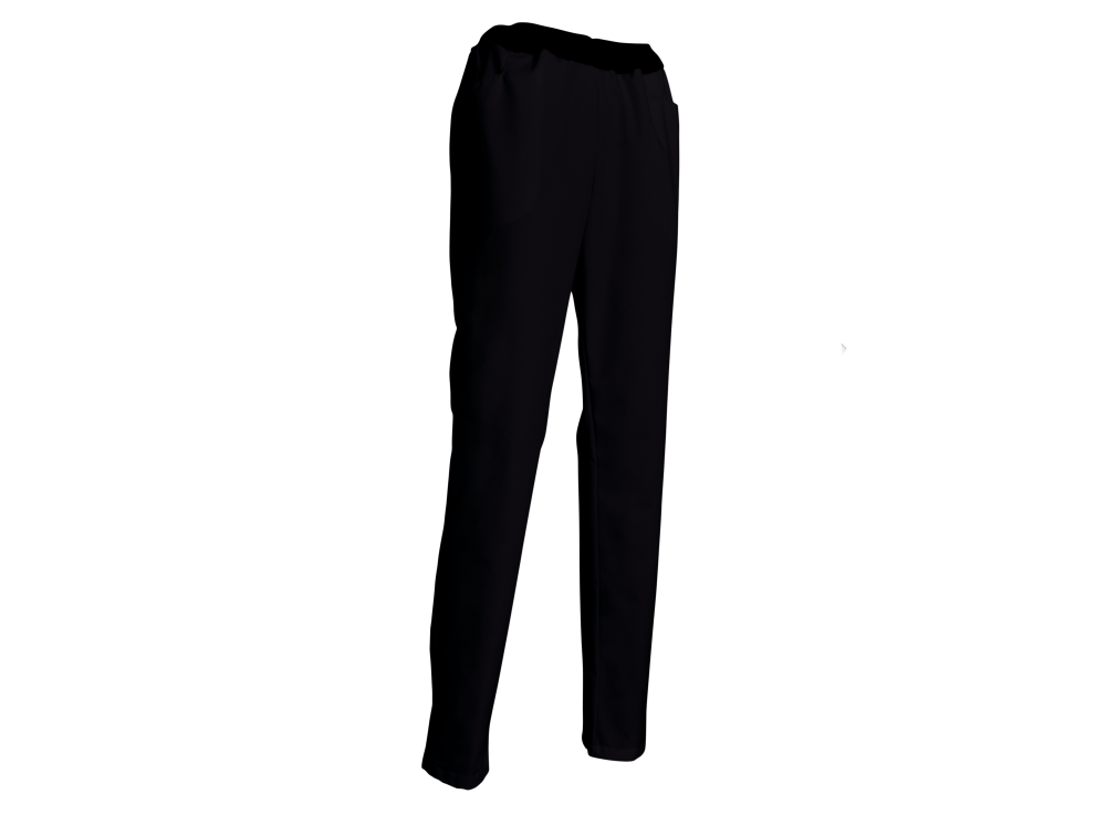 Pantalon de cuisine élastique ELI Noir 1