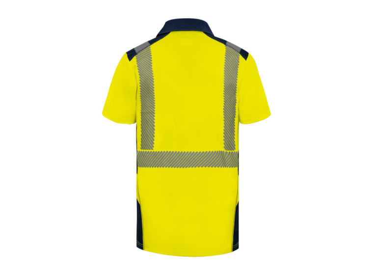 Polo HV BORNEO Jaune/Marine 2