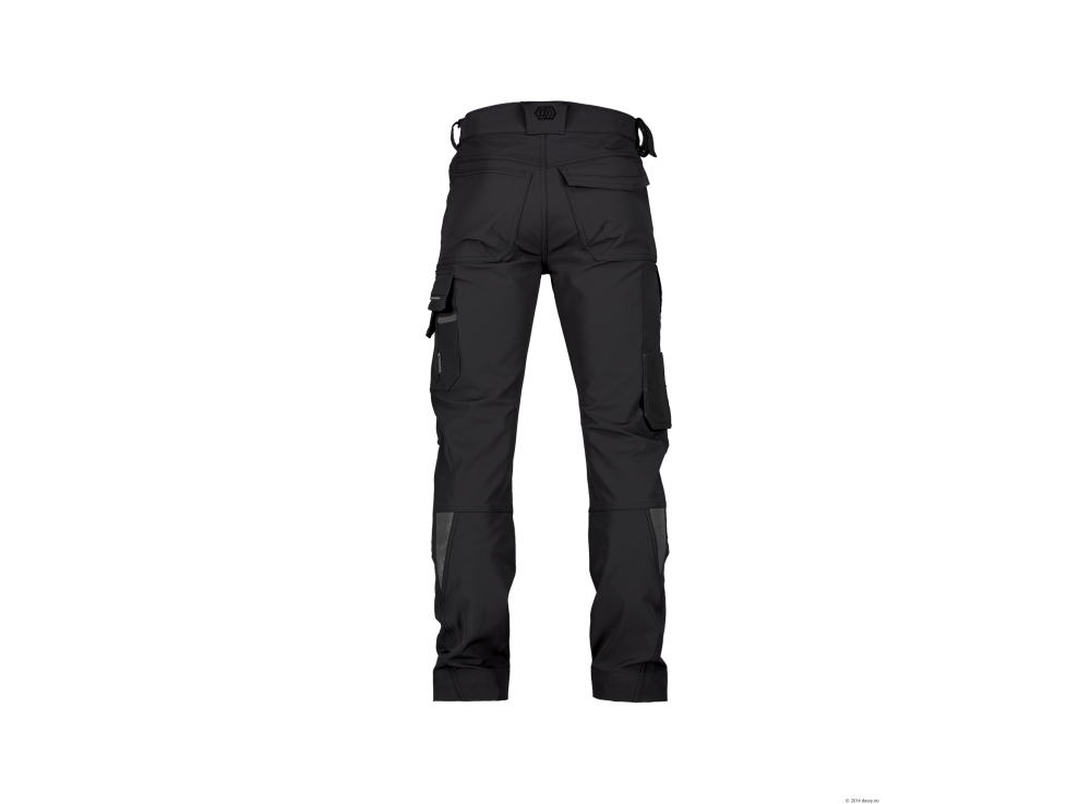 Pantalon de travail stretch avec poches genoux Noir 2