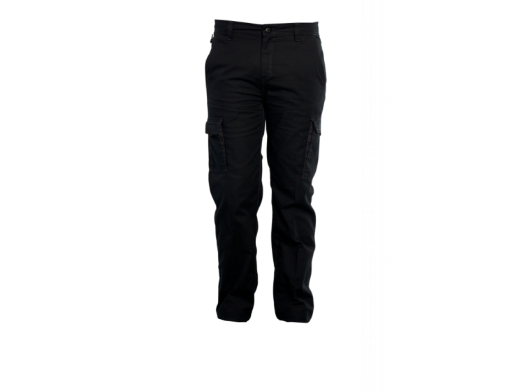 Pantalon sans poches genouillères LUIS Noir 1