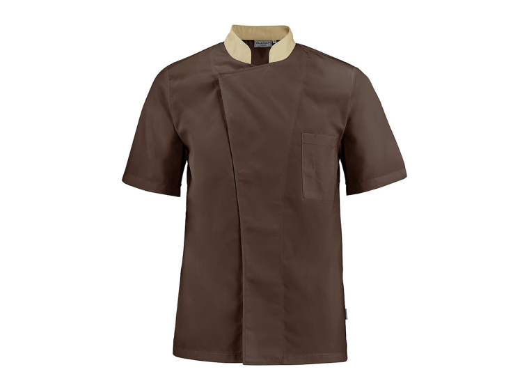 Veste cuisine TURNIP Marron/Beige 1