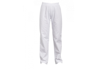 Pantalon mixte élastiqué Blanc