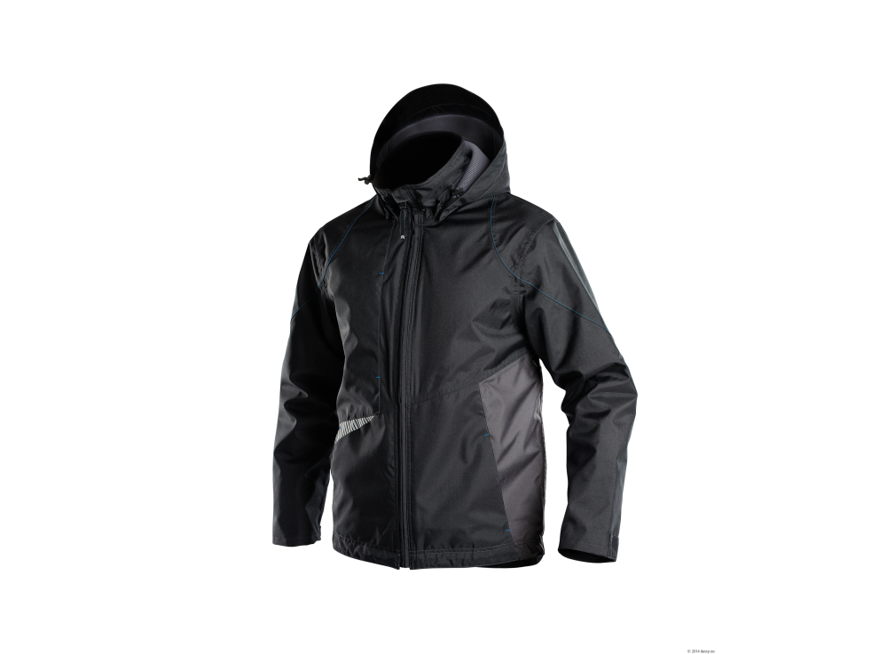 Veste coupe vent Noir/Gris anthracite 1